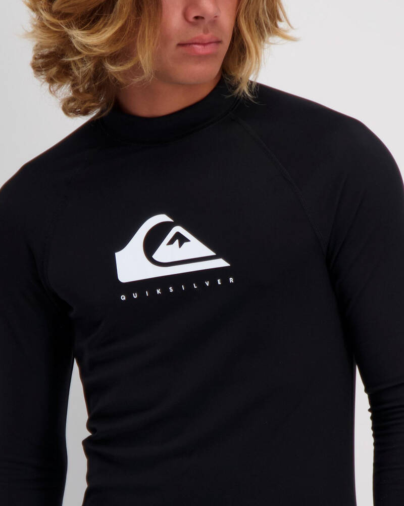 Quiksilver Heater Long Sleeve Rash Vest for Mens