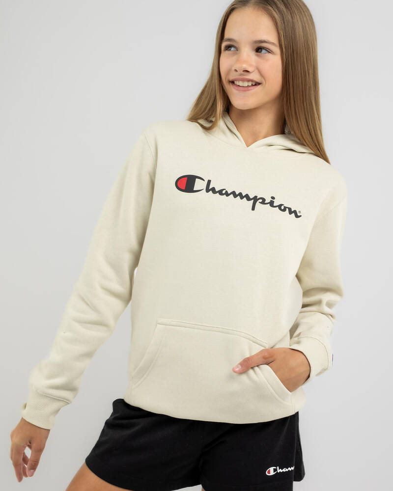 Champion Girls' Logo Hoodie for Womens