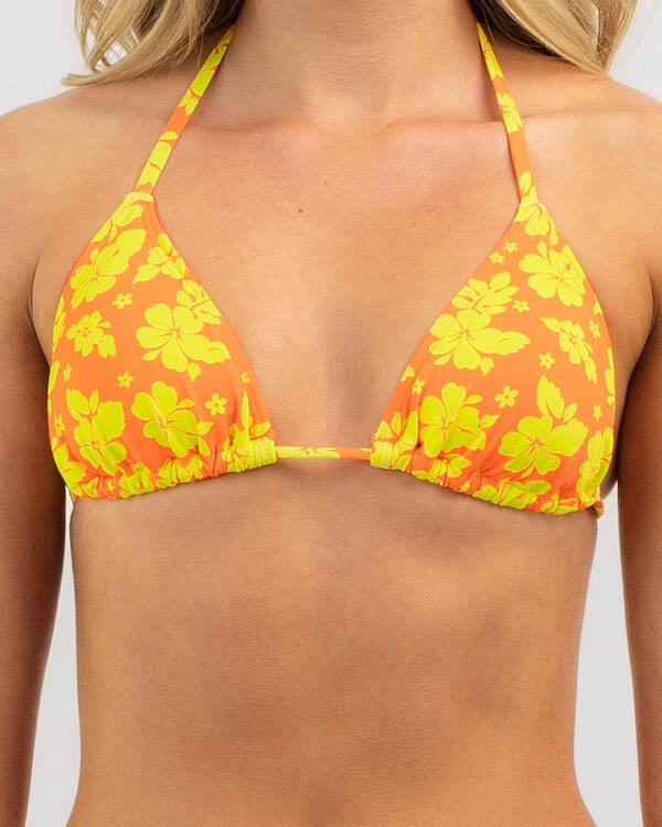 Kaiami Malibu Beach Sliding Triangle Bikini Top for Womens