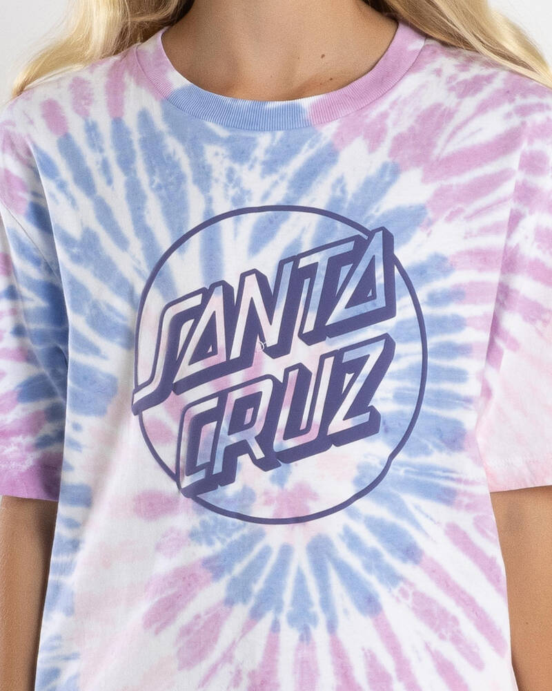 Santa Cruz Girls' Opus Dot Front T-Shirt for Womens
