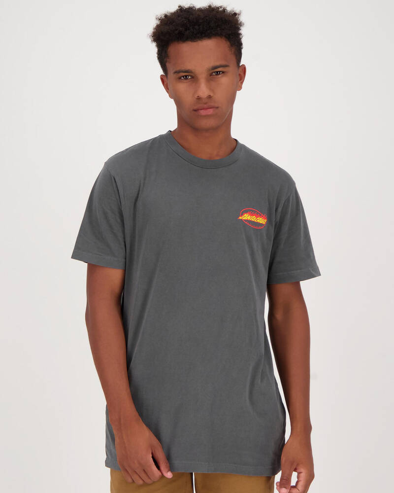 Santa Cruz Flaming Oval Dot T-Shirt for Mens