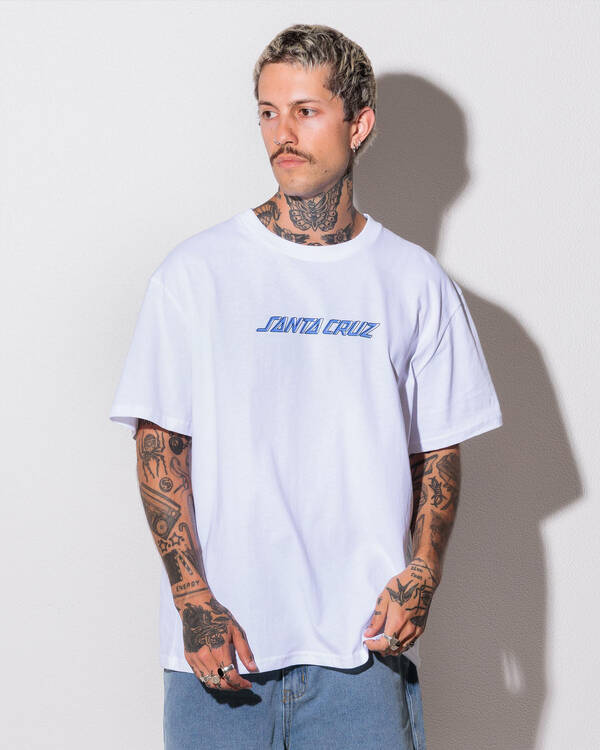 Off Set Strip Front T-Shirt