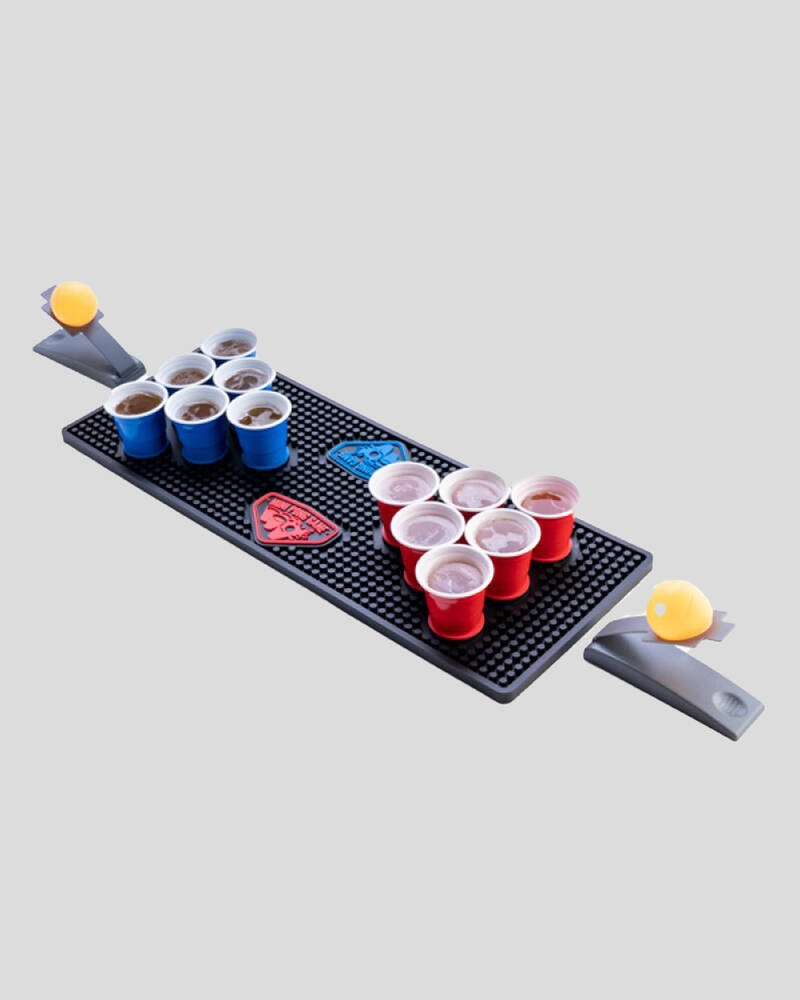 Get It Now Drinking Game Bar Mat Beer Pong for Mens