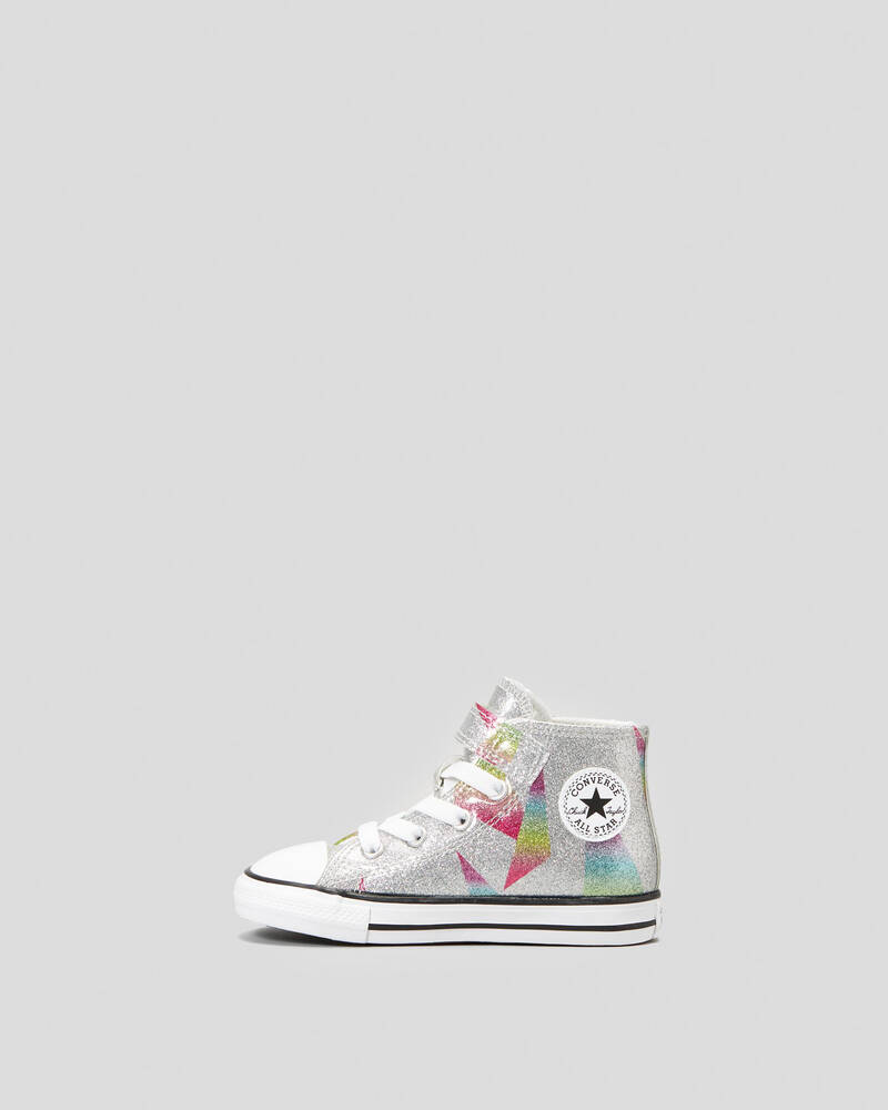 Converse Toddlers' Chuck Taylor All Star Easy-On Prism Glitter Shoes for Womens