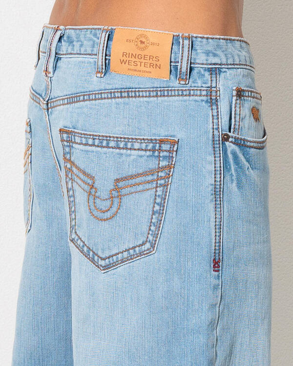 Ringers Western Granger Loose Straight Wide Jeans for Mens