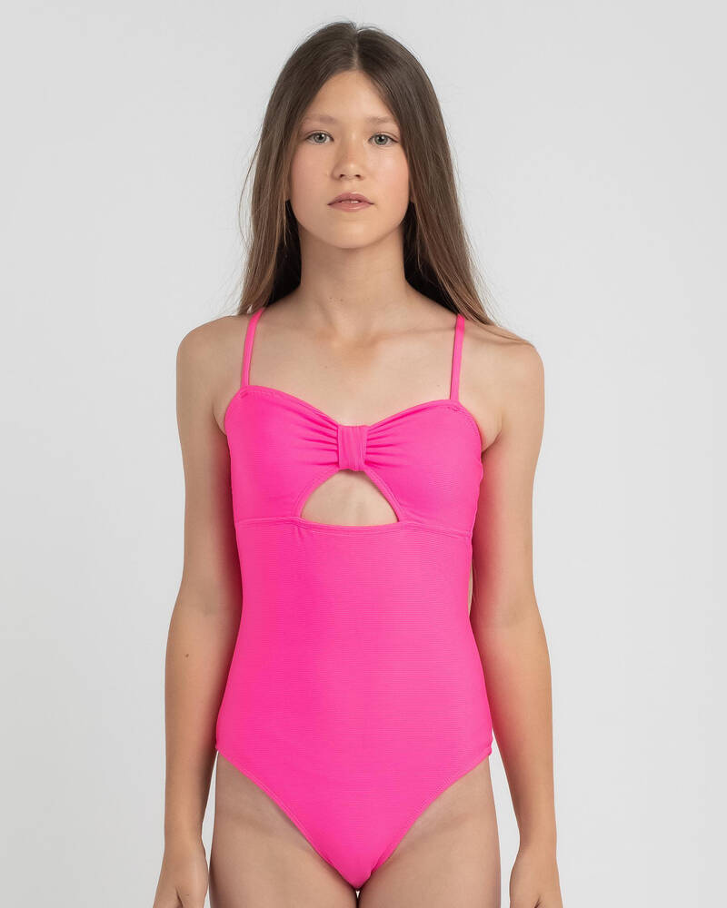 Kaiami Girls' Asher Cut Out One Piece Swimsuit for Womens