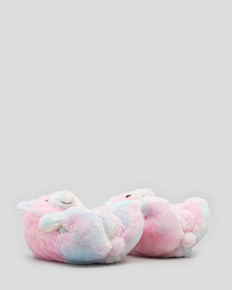 Miscellaneous Teddy Rainbow Slippers for Unisex image number null