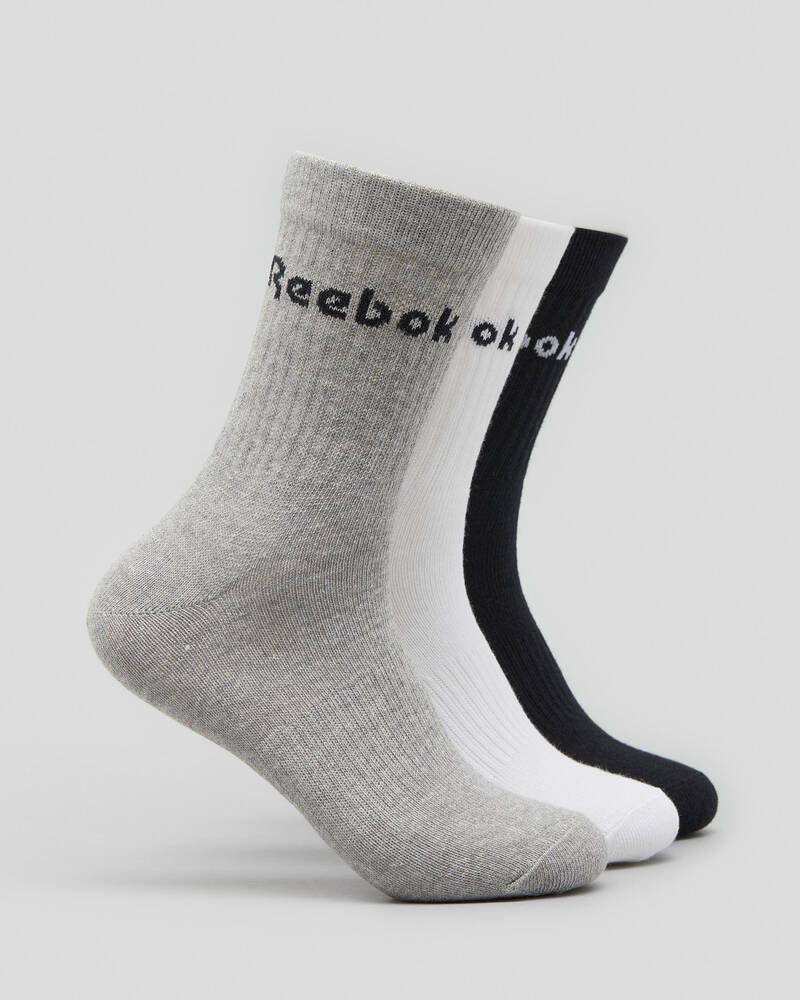 Reebok Act Core Mid Crew 3 Pack Socks for Mens