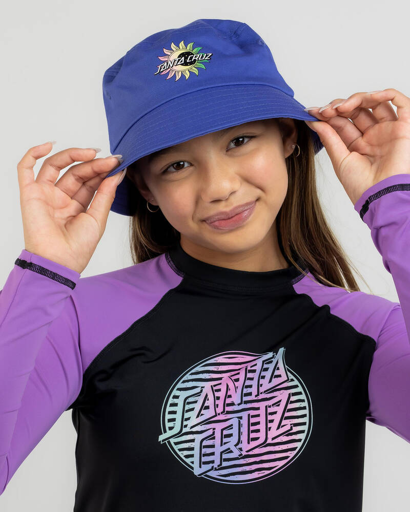 Santa Cruz Girls' Crescent Dot Bucket Hat for Womens