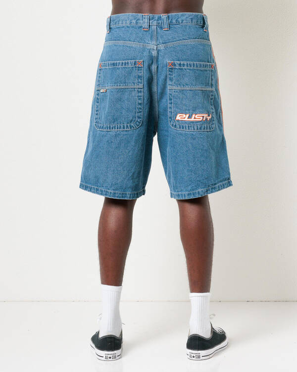Rusty Flip Daddy 2.0 Denim Shorts for Mens