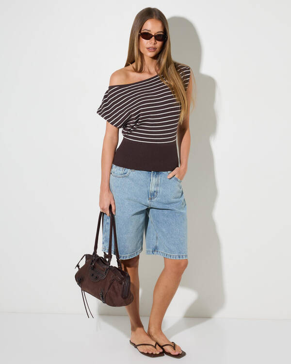 Mooloola Elijah Off Shoulder Knit Top for Womens
