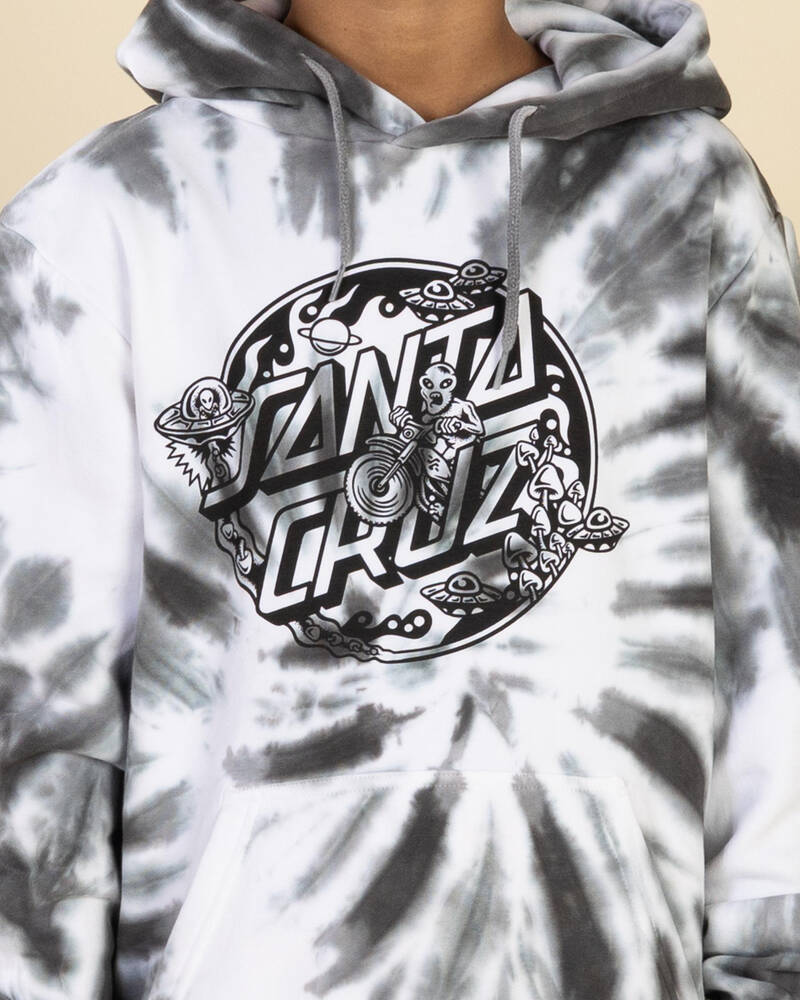 Santa Cruz Boys' Winkowski Dope Planet 2 Dot Mono Front Hoodie for Mens