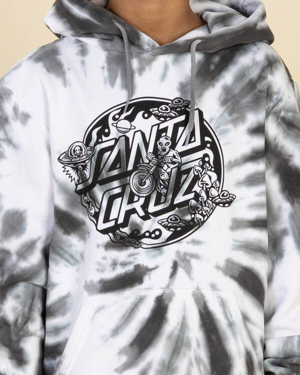 Santa Cruz Boys' Winkowski Dope Planet 2 Dot Mono Front Hoodie for Mens