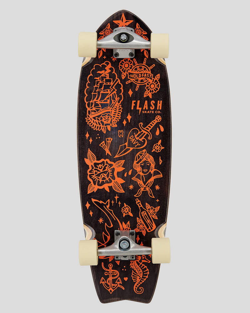 Flash Skate Co. Snake Bite Cruiser Skateboard for Mens