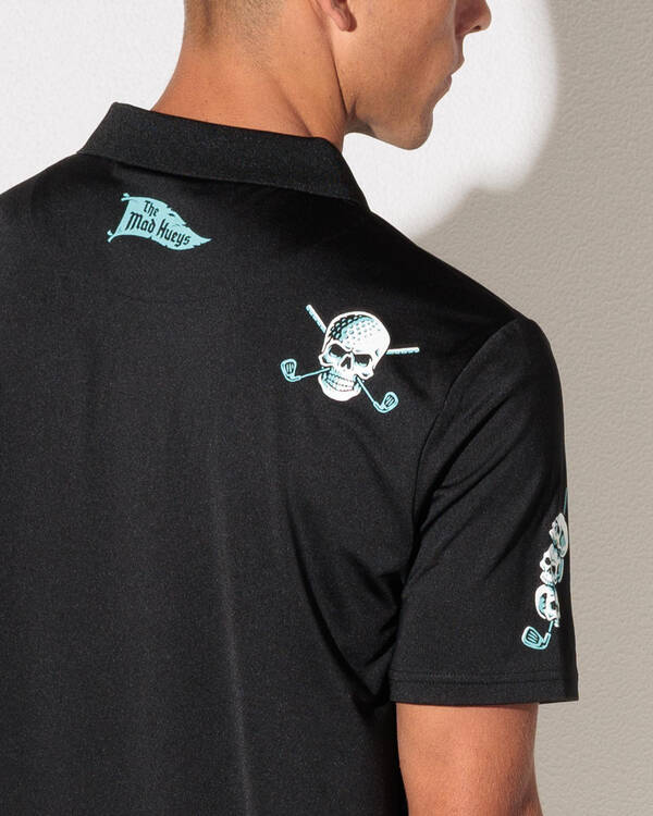 The Mad Hueys Hittin Fk All Golf Polo Shirt for Mens