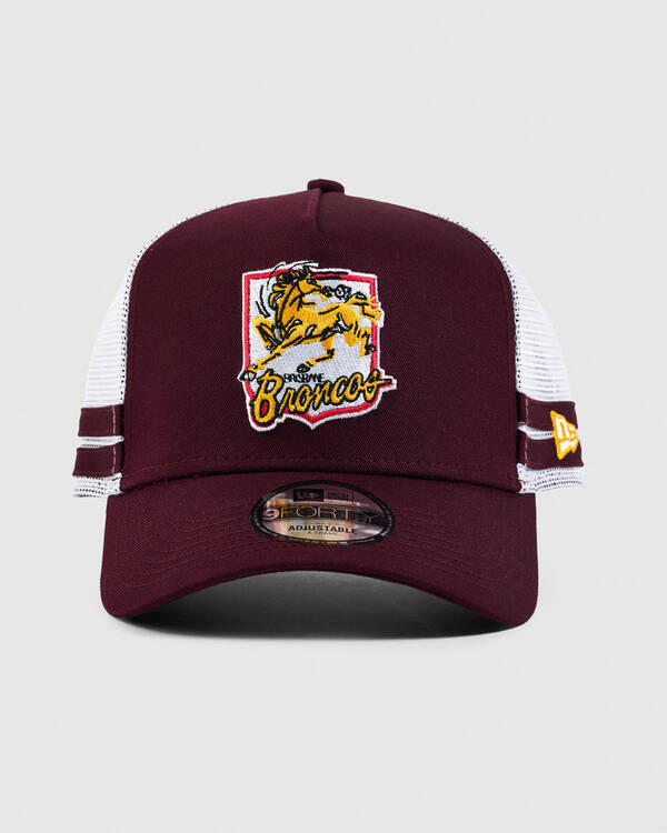 New Era Retro Brisbane Broncos 9Forty A-Frame Trucker Cap for Mens
