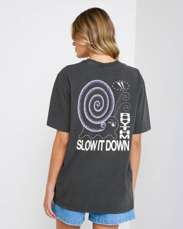 Rhythm Snail Vintage T-Shirt for Womens