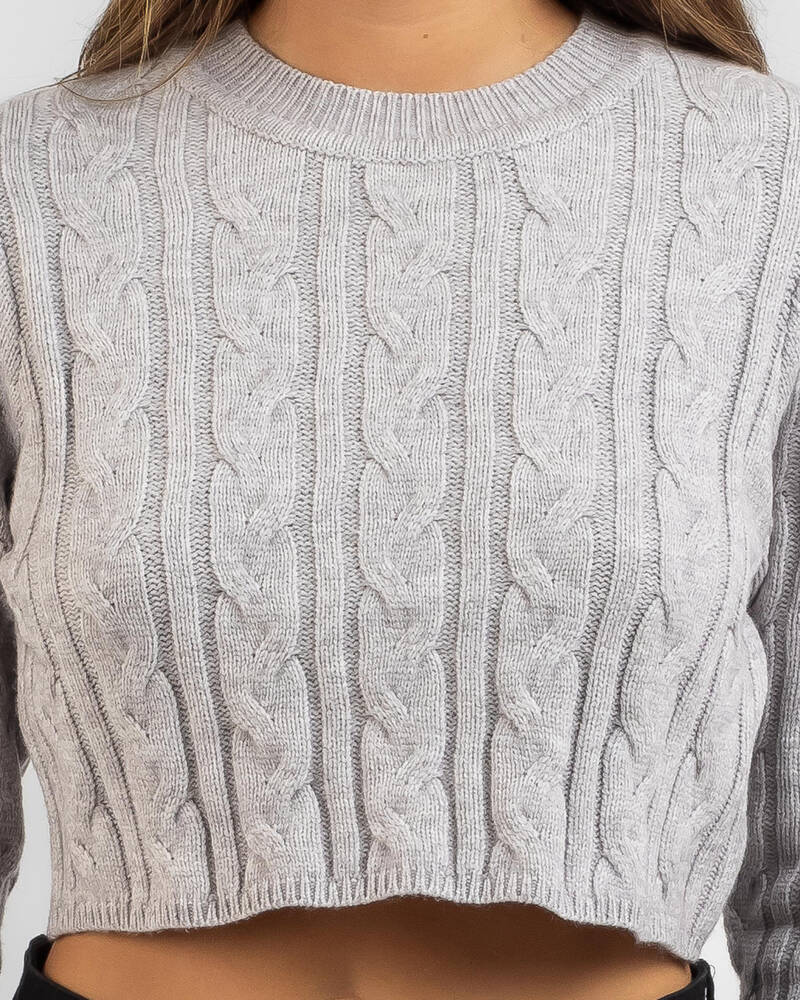 Ava And Ever Bookworm Cable Knit Jumper for Womens