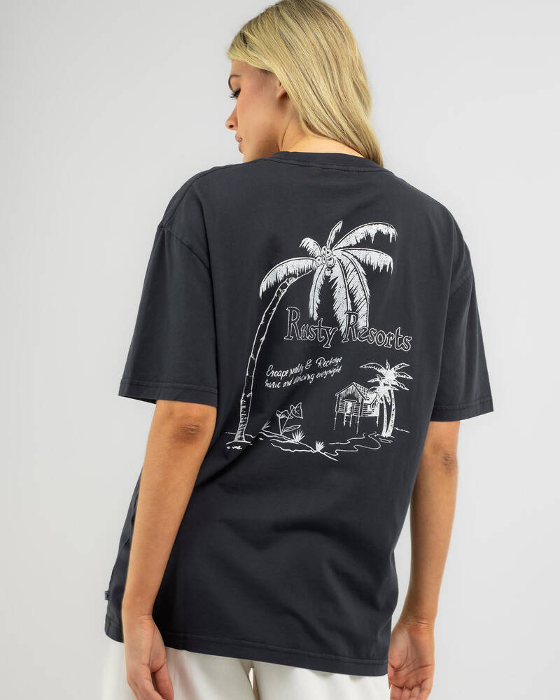Rusty Resort Oversized T-Shirt for Womens