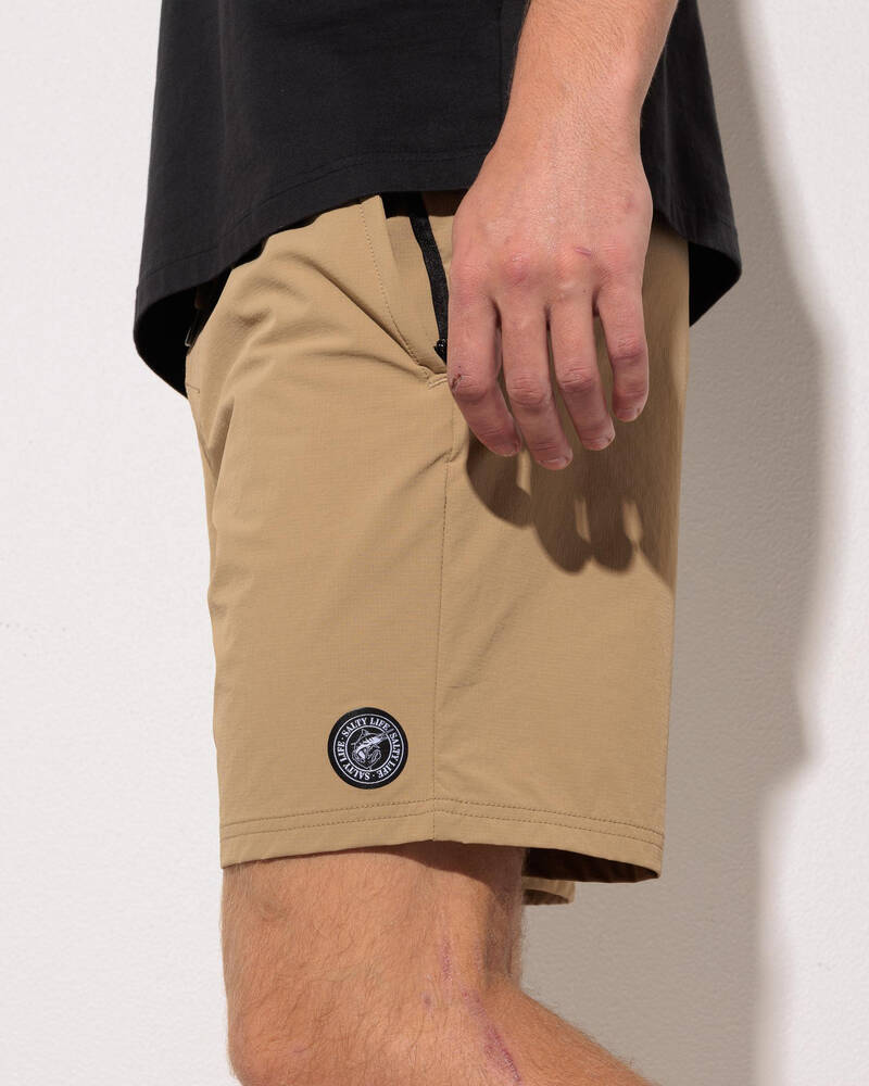 Salty Life Elemental Elastic Waist Shorts for Mens