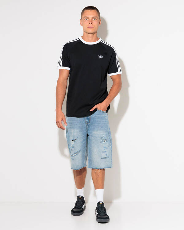 adidas Trefoil 3 Stripe T-Shirt for Mens