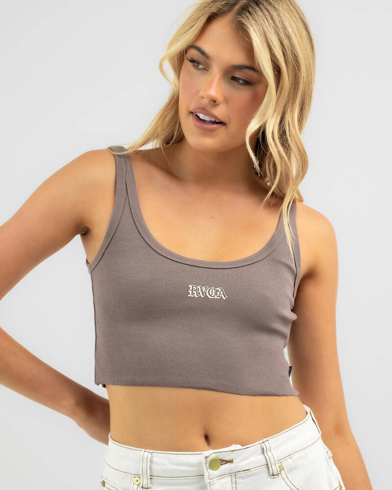 RVCA Old RVCA Cropped Tank Top for Womens