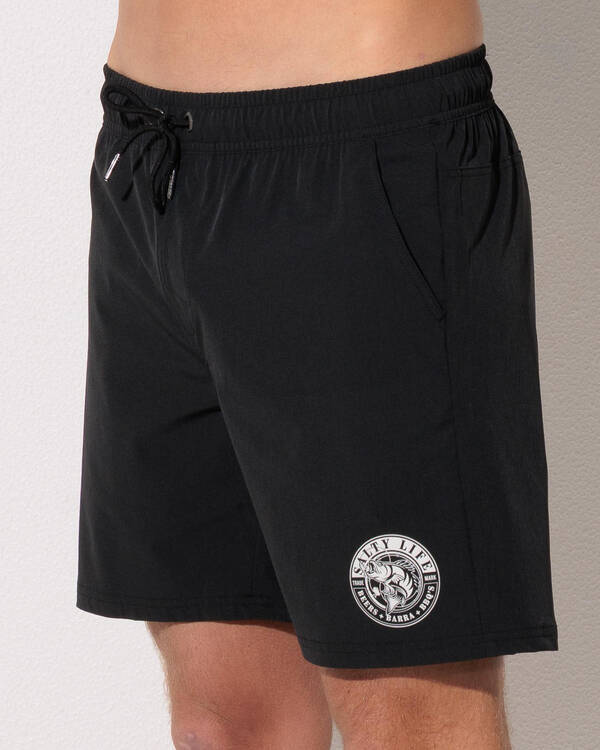 Salty Life Tempest Tide Elastic Waist Shorts for Mens