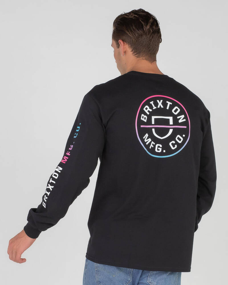 Brixton Crest Long Sleeve T-Shirt for Mens