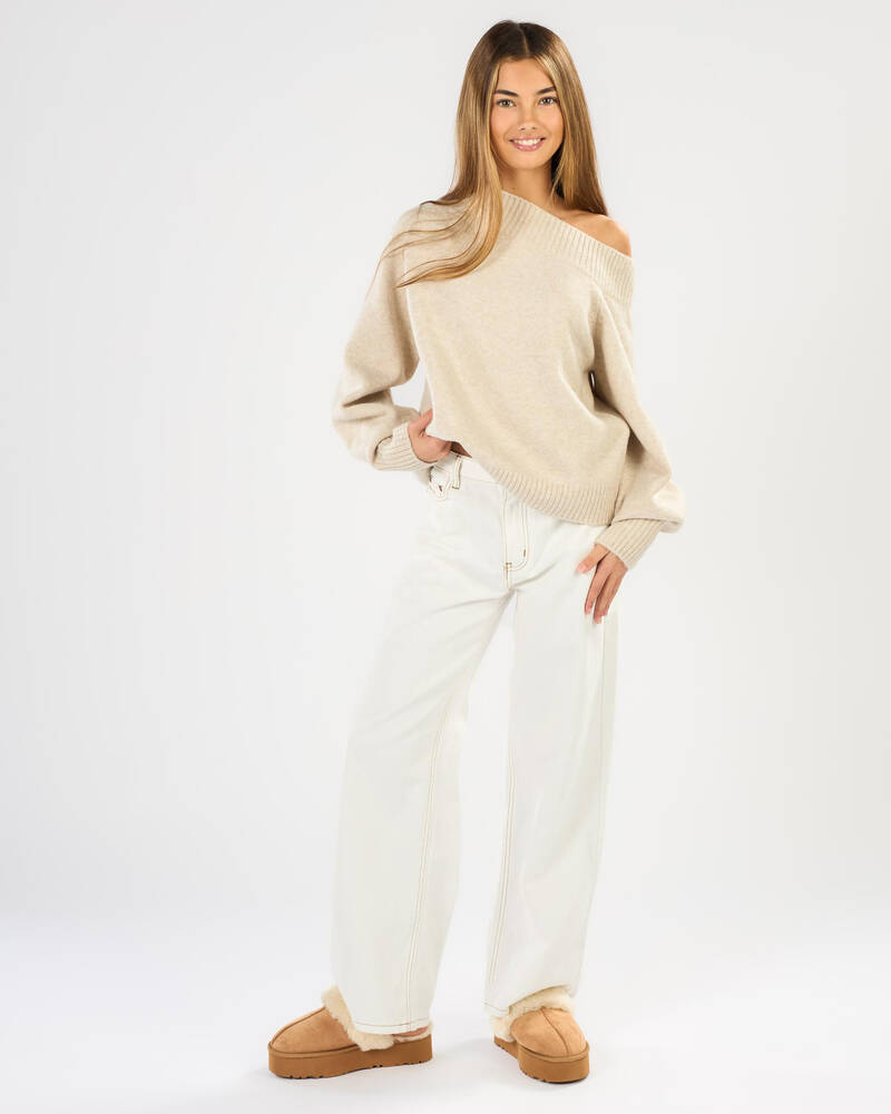 Ava And Ever Girls Megi Off Shoulder Knit Jumper for Womens