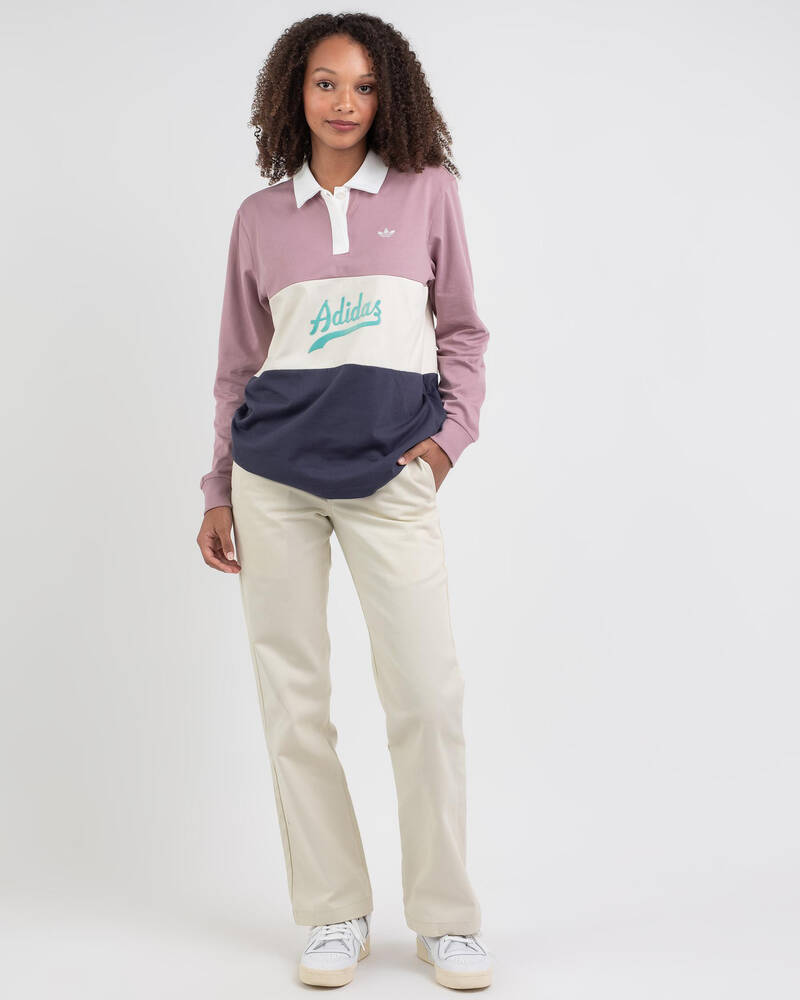 adidas Originals Long Sleeve Polo T-Shirt for Womens