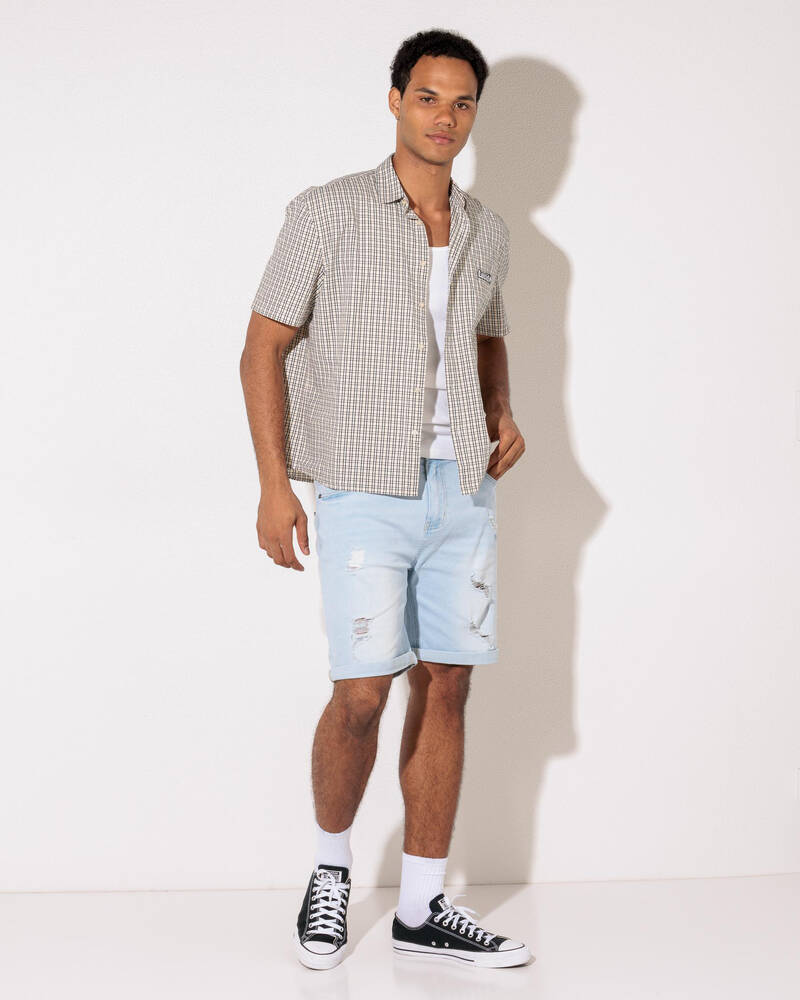 Lucid Capsule Denim Walk Shorts for Mens
