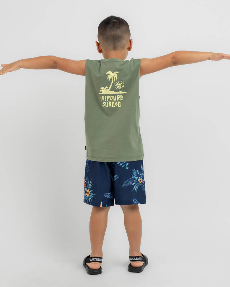 Rip Curl Toddlers' Micro Waves Palm Muscle Tank for Mens