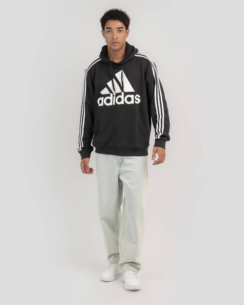 adidas Big Logo 3 Stripe Hoodie for