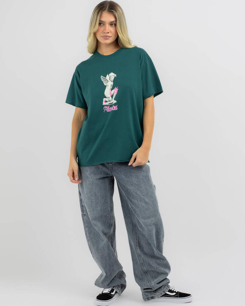 Afends Fight Or Flight Recycled Oversized T-Shirt for Womens
