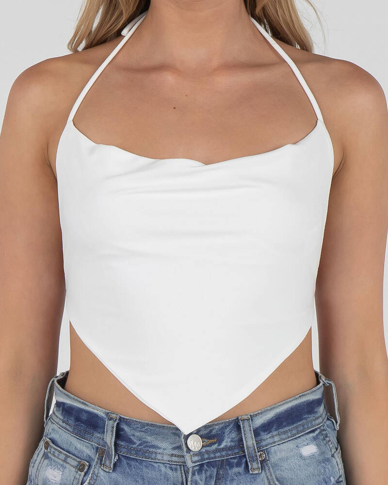 Ava And Ever Cherry Bomb Halter Top for Womens