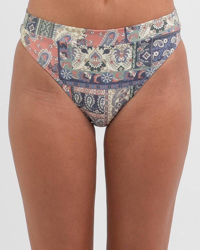 Quiksilver Classic High Waisted Bikini Bottom for Womens
