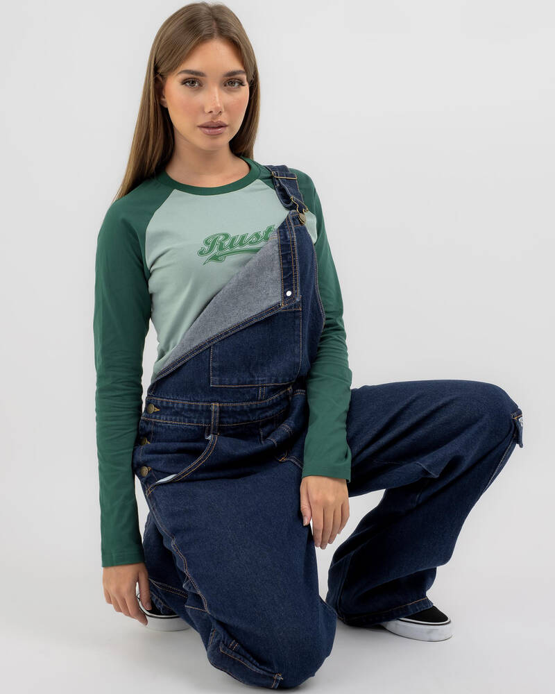 Rusty Norty Long Sleeve Raglan Baby Tee for Womens