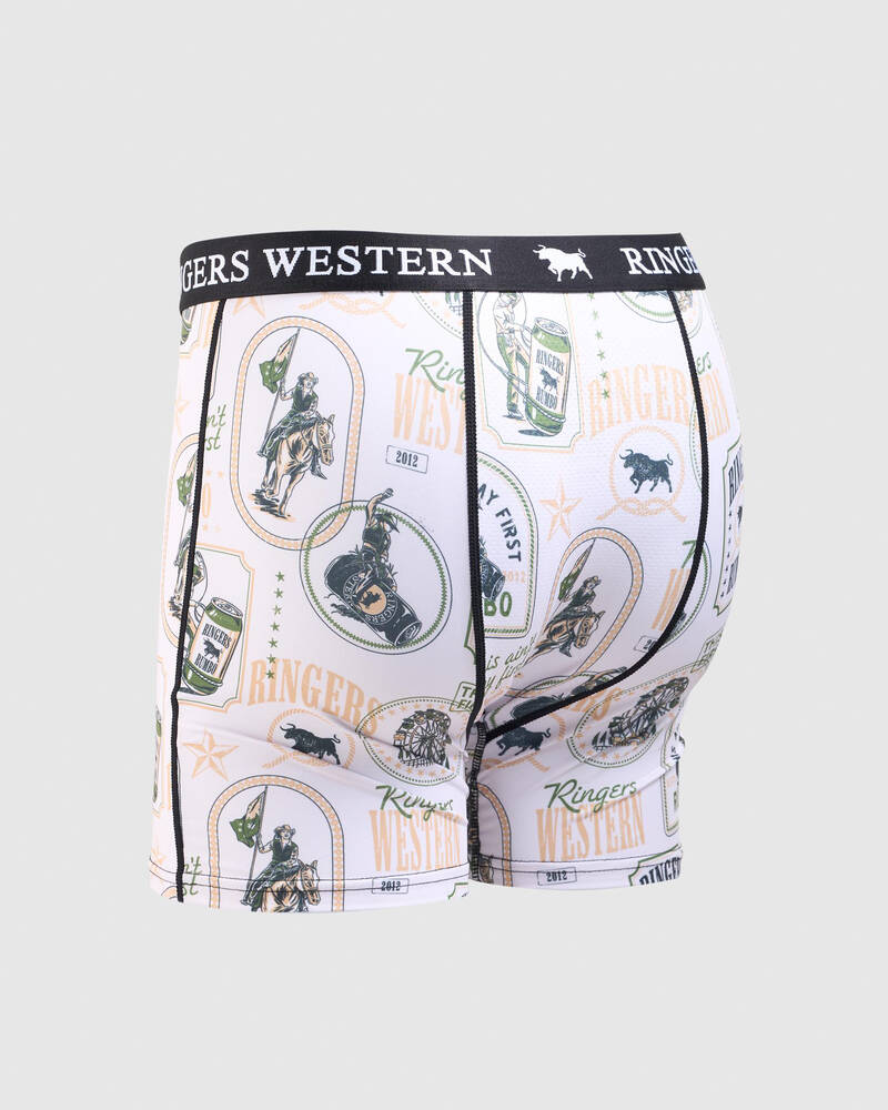 Ringers Western Aint My First Rodeo Trunks for Mens