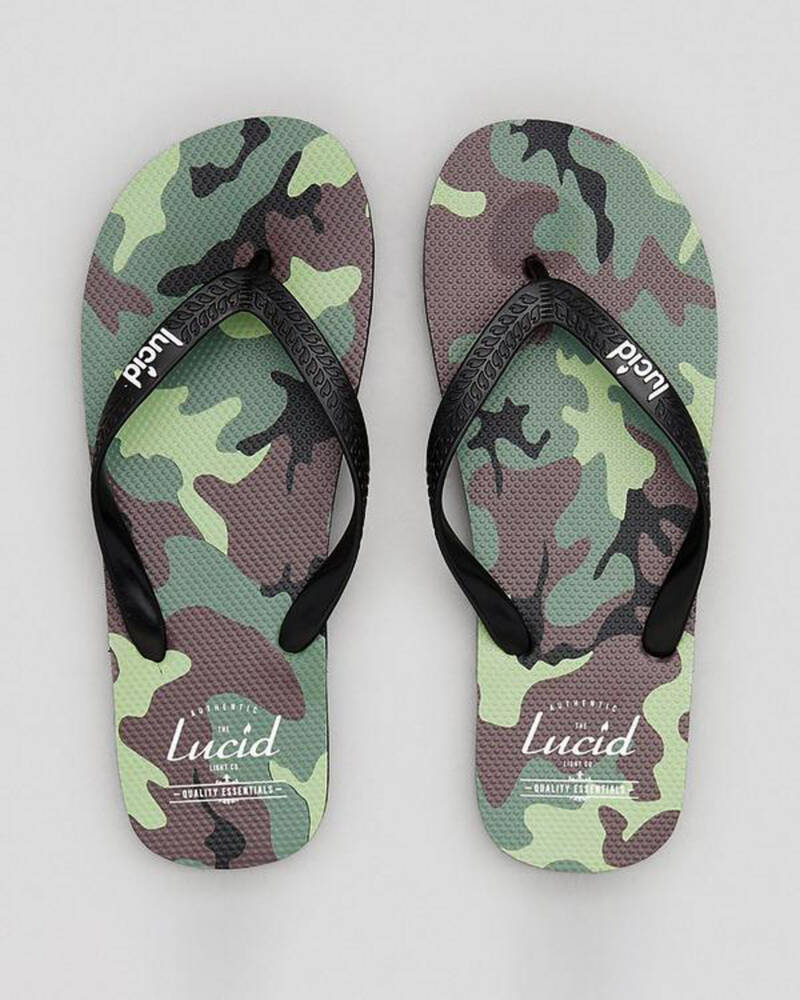 Lucid Lucid Wedge Camo Thongs for Mens