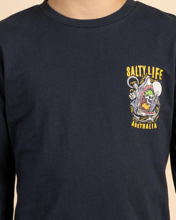 Salty Life Boys' Snap Long Sleeve T-Shirt for Mens