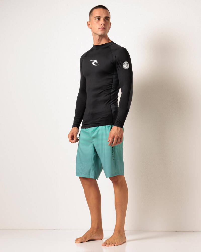 Rip Curl Waves Performance Long Sleeve Rash Vest for Mens