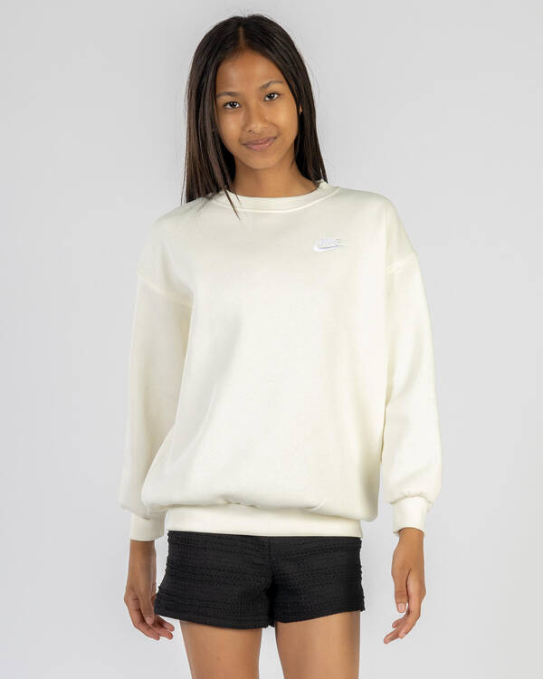 Girls' Oversized Crew Sweater