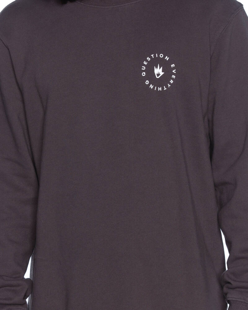 Afends Questions Crew Sweatshirt In Faded Black | City Beach Australia