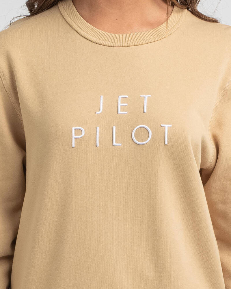 Jetpilot Crew Sweatshirt for Womens