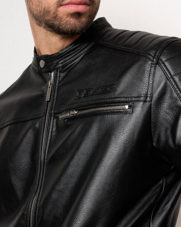 Dexter Midnight Rider Faux Leather Jacket for Mens