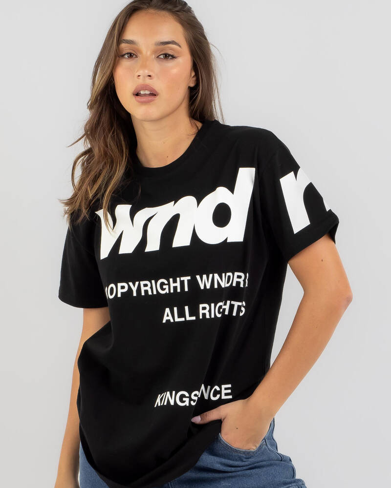 Wndrr Cut Off T-Shirt for Womens