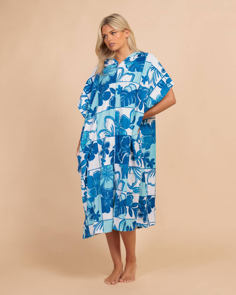 Topanga Good Times Zip Hooded Towel for Womens