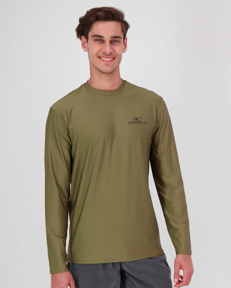 O'Neill Basic Skins Long Sleeve Rash Vest for Mens