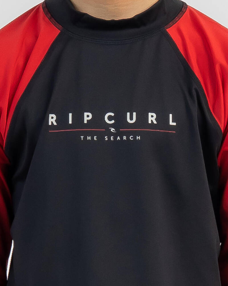 Rip Curl Boys' Shockwaves Long Sleeve Rash Vest for Mens