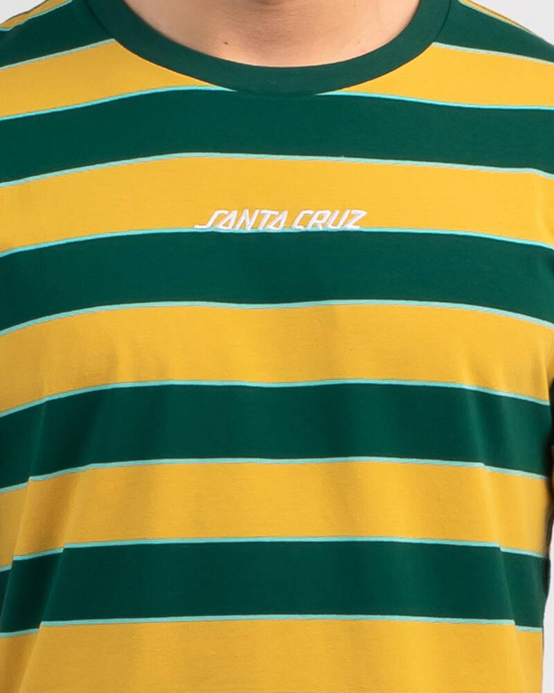 Santa Cruz Solid Strip Yarn Dye T-Shirt for Mens